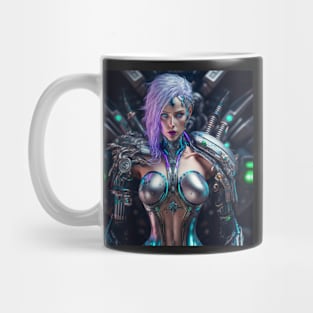 Cyberpunk Cyborg Cybernetic Female Mug